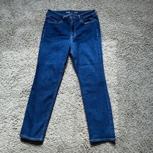 Old Navy Dark Blue Straight Leg Women's Jeans